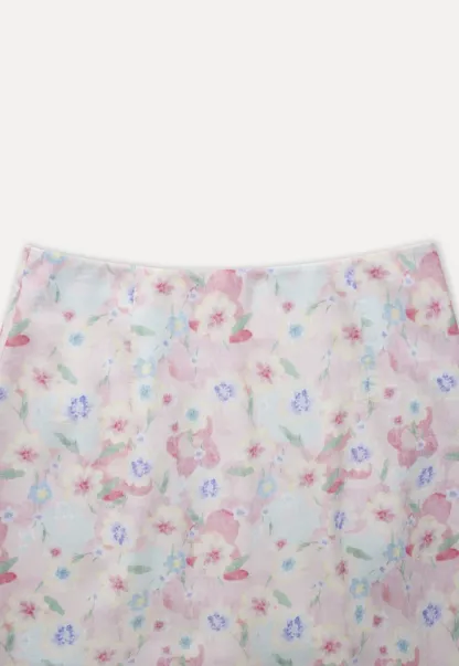 Pastel Floral Mini Skirt