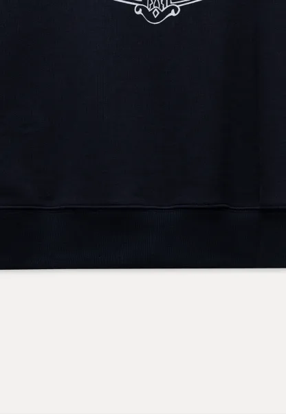 Dog Graphic Print Oversized Crew Neck Sweatshirt