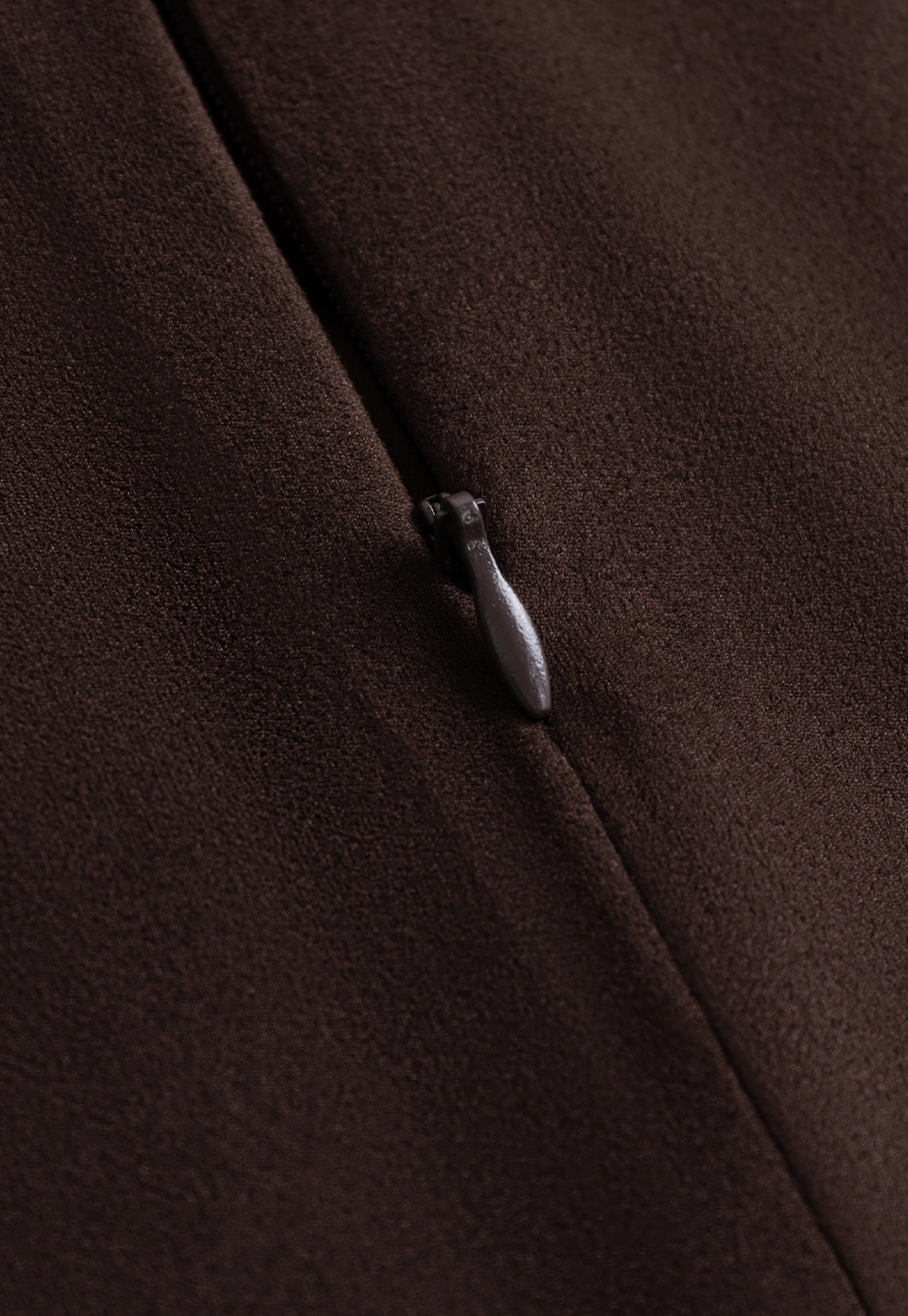 Womens Vintage Suede A-Line Skirt