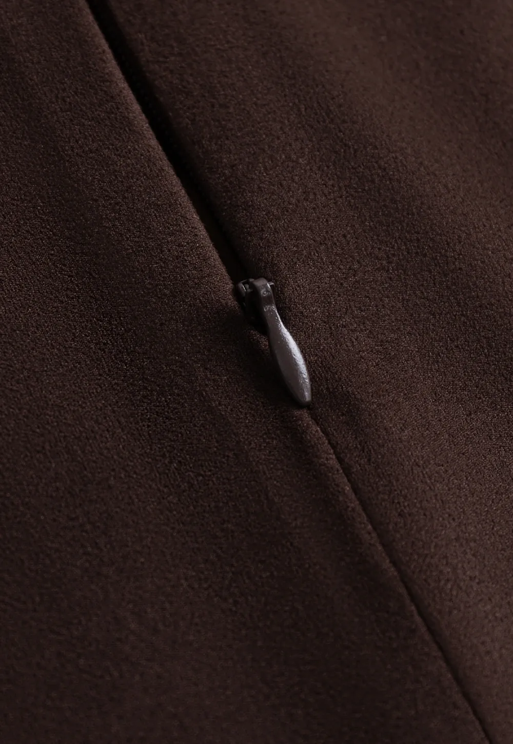 Womens Vintage Suede A-Line Skirt