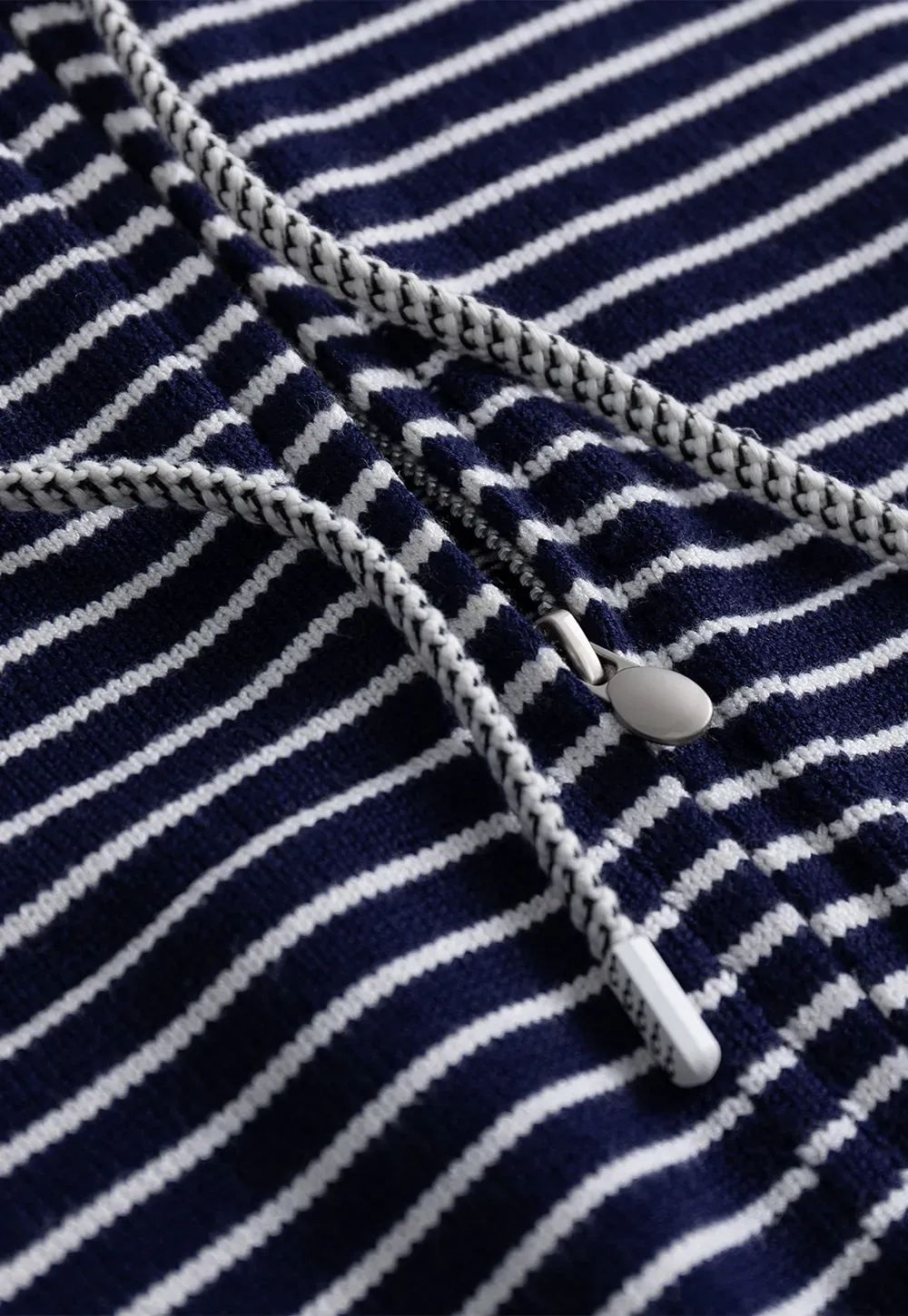 Striped Zip Up Hoodie