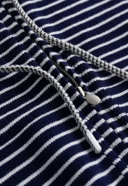 Striped Zip Up Hoodie