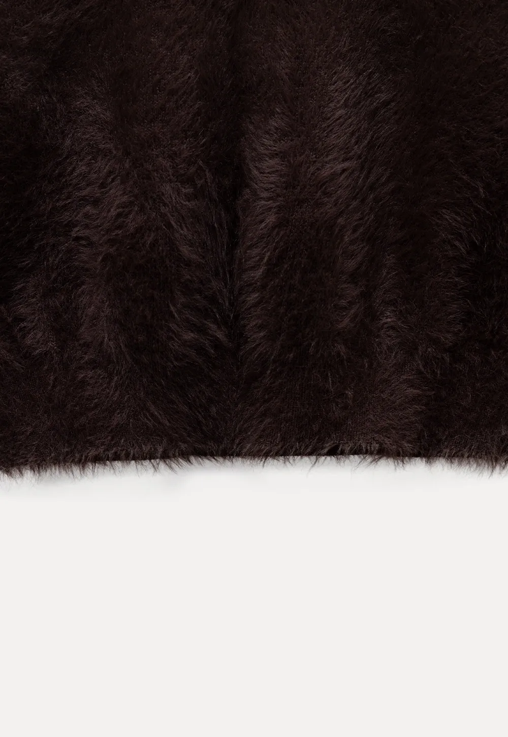 Womens Fluffy Long Sleeve Sweater