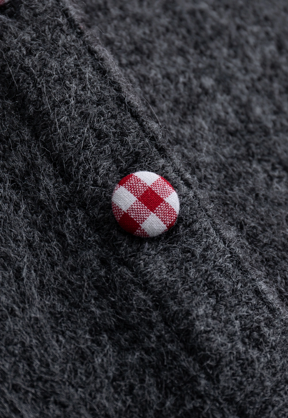 Cozy Knit Button Down Cardigan with Floral Detail