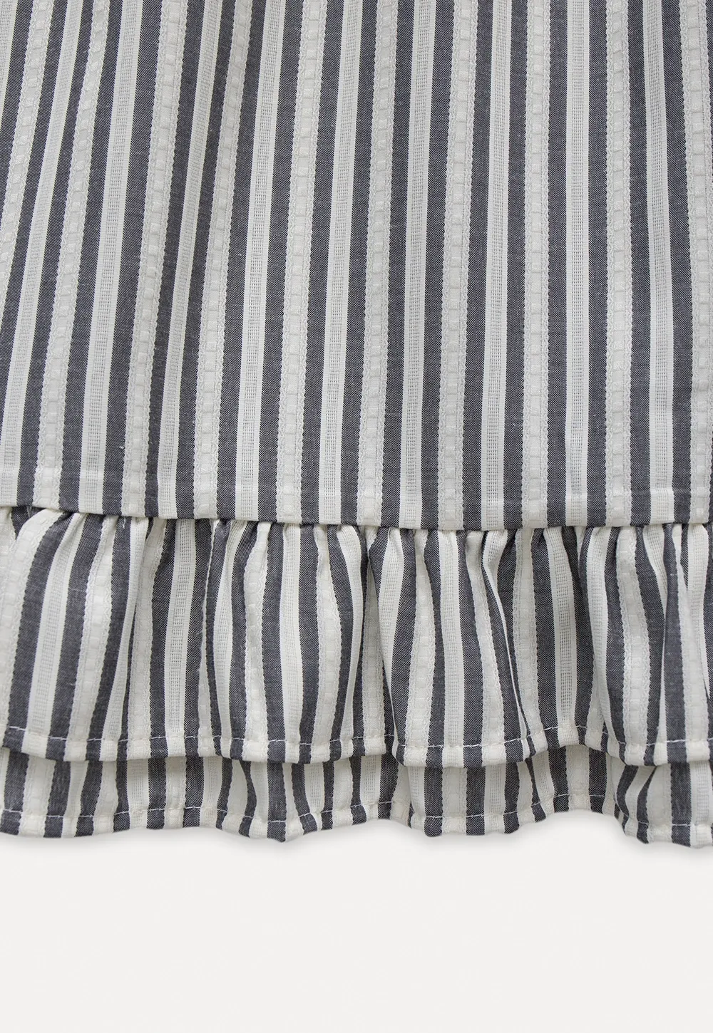 Lightweight Ruffle Trim Shirt