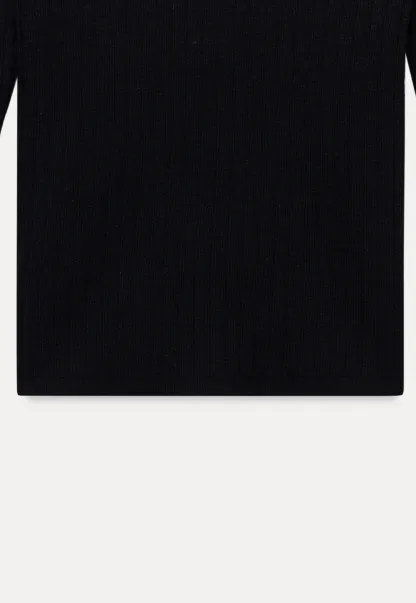 Womens Ribbed Knit Long Sleeve Top