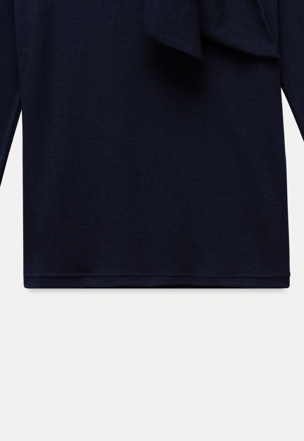 Womens Long Sleeve Tie Neck Tee