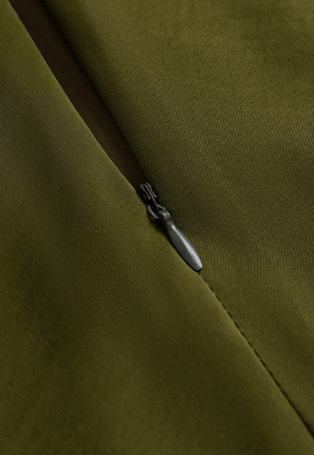 Elegant Satin Midi Skirt