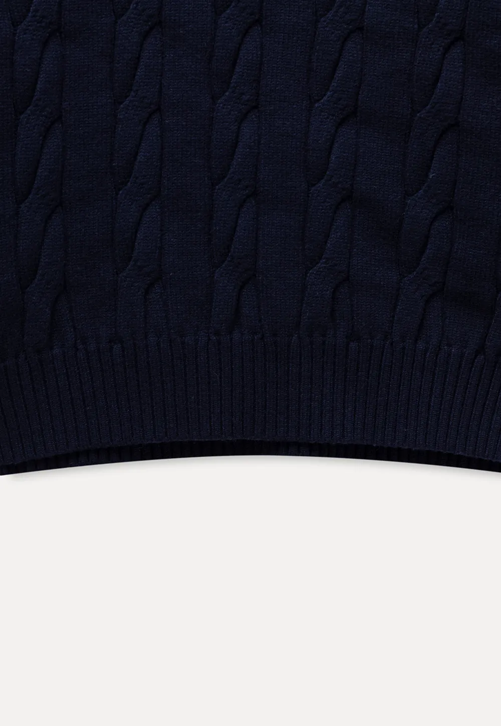 Cable Knit Polo Sweater