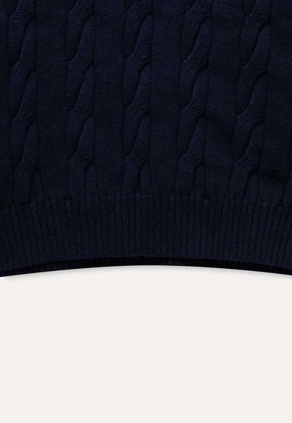 Cable Knit Polo Sweater