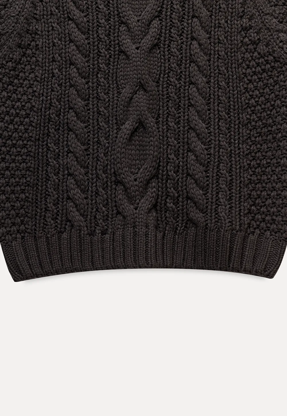 Cable Knit Sleeveless Sweater