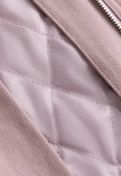 Contrast Collar Pocket Jacket