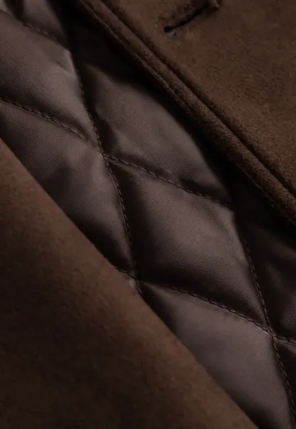 Double Breasted Suede Coat