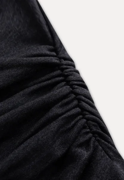 Women High Neck Long Sleeve Maxi Dress Elegant Casual Outfit