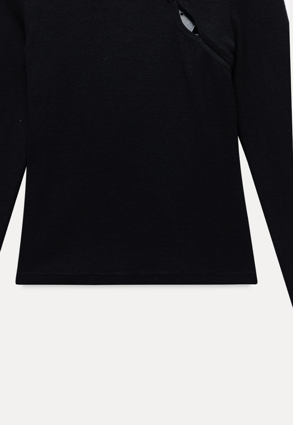 Women Cut Out Long Sleeve Top Slim Fit Basic T Shirt