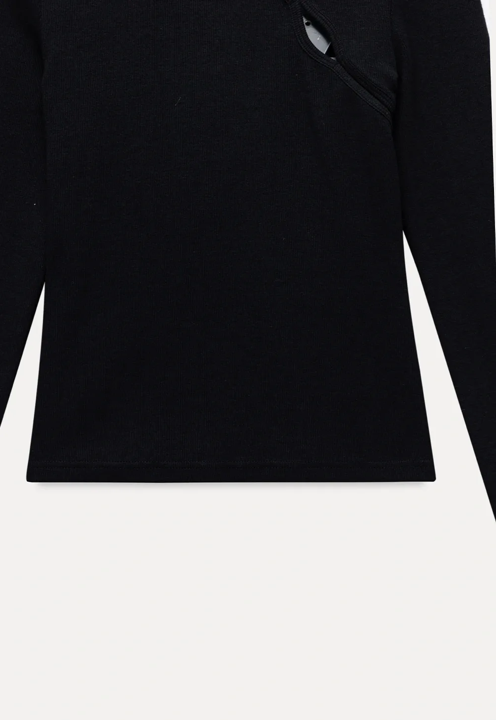 Women Cut Out Long Sleeve Top Slim Fit Basic T Shirt