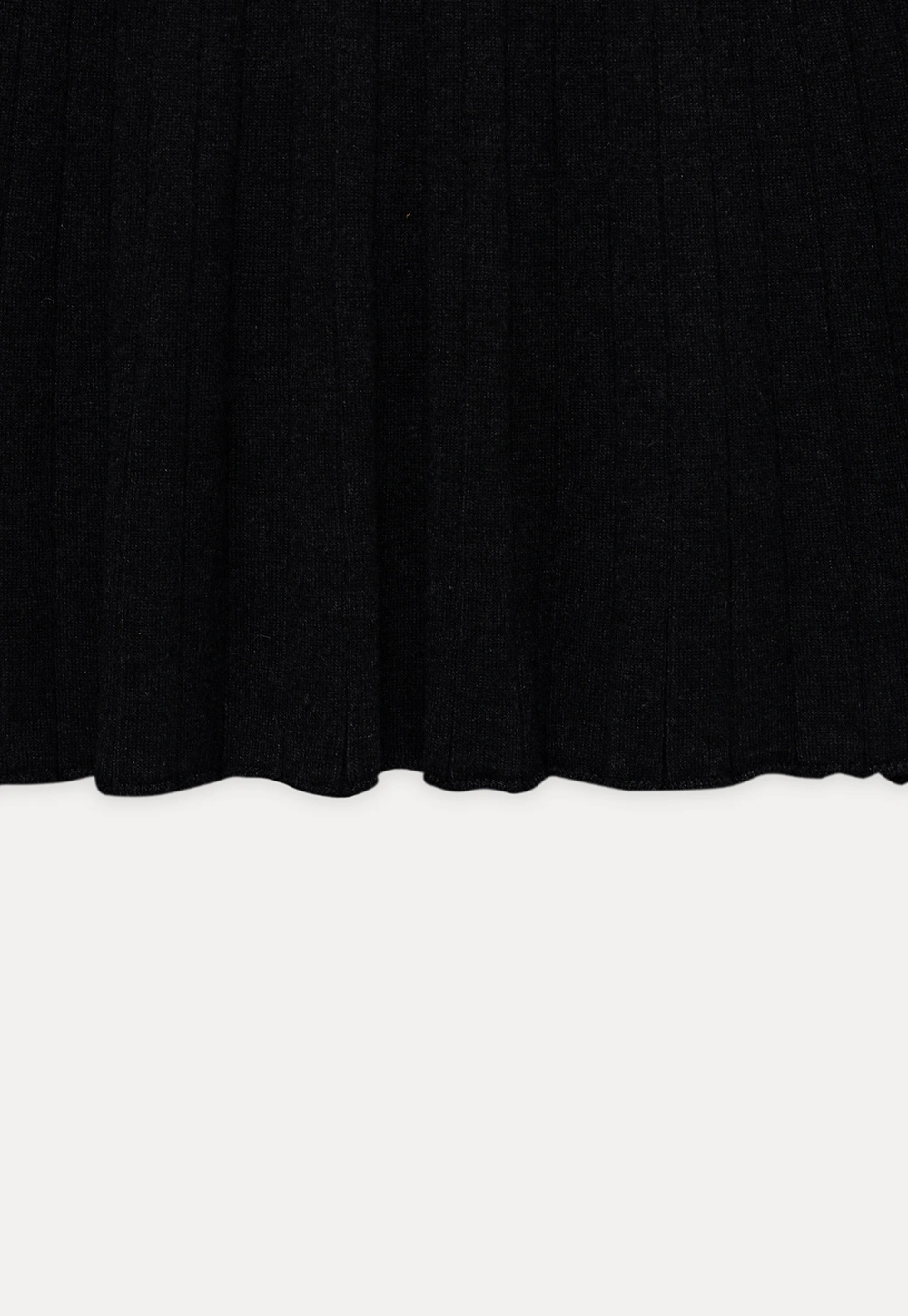 Women Black Sweater Dress with White Collar and Belt