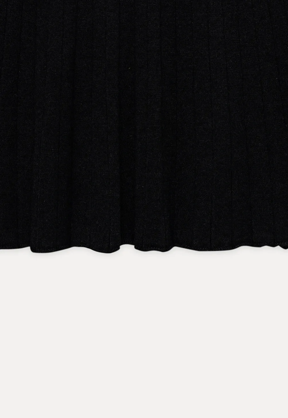 Women Black Sweater Dress with White Collar and Belt