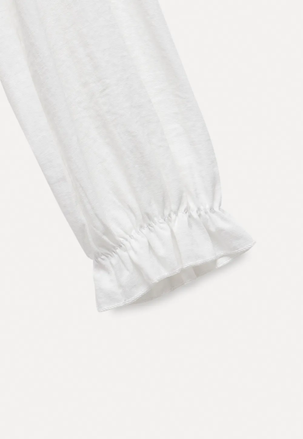 Ruffled Detail Button Up Blouse