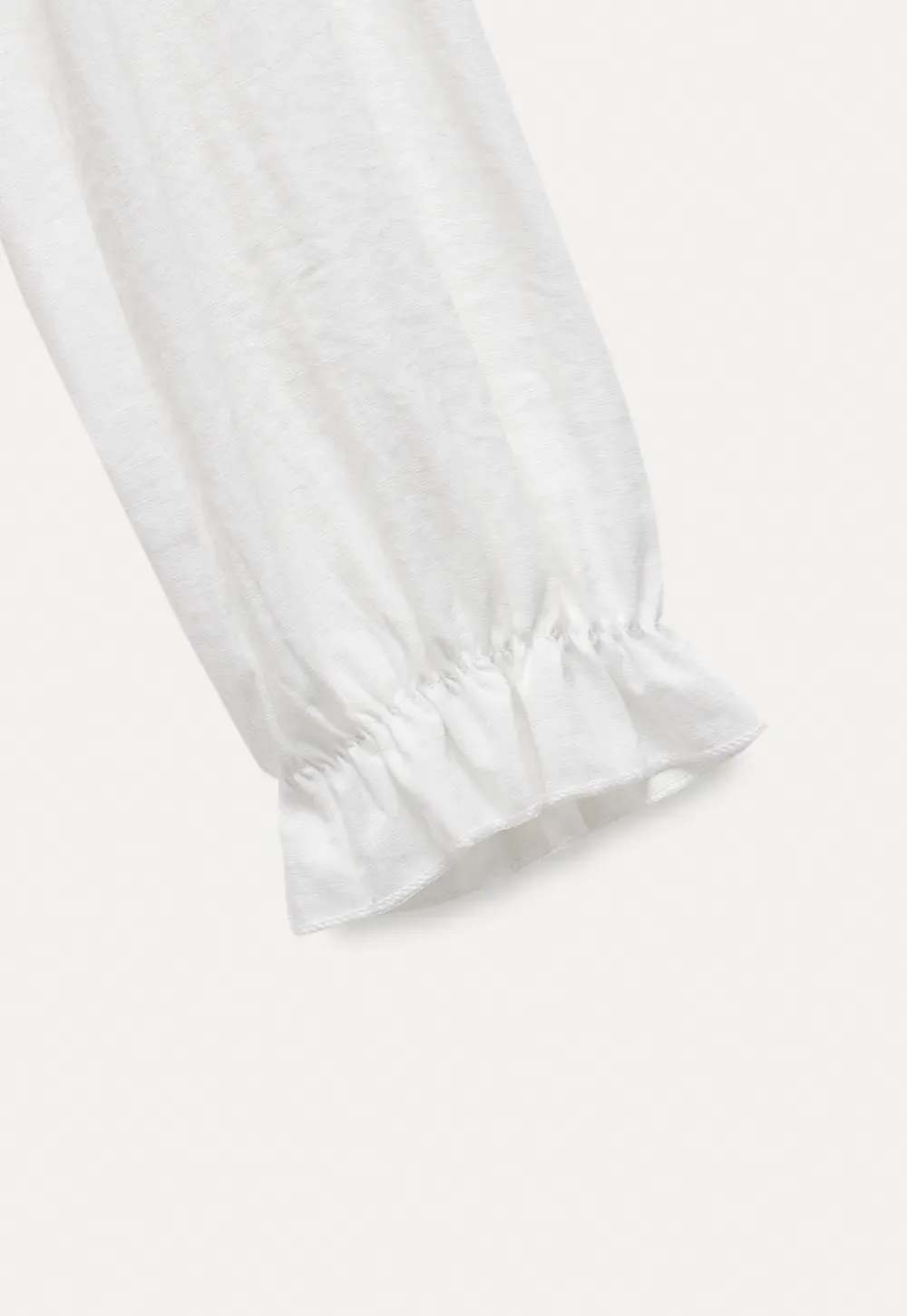 Ruffled Detail Button Up Blouse