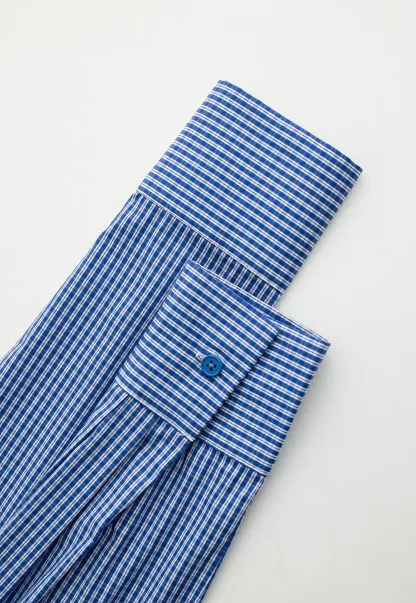 Blue Check Button Up Shirt