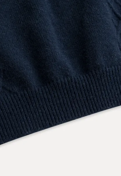 Women Vintage V Neck Knit Sleeveless Sweater