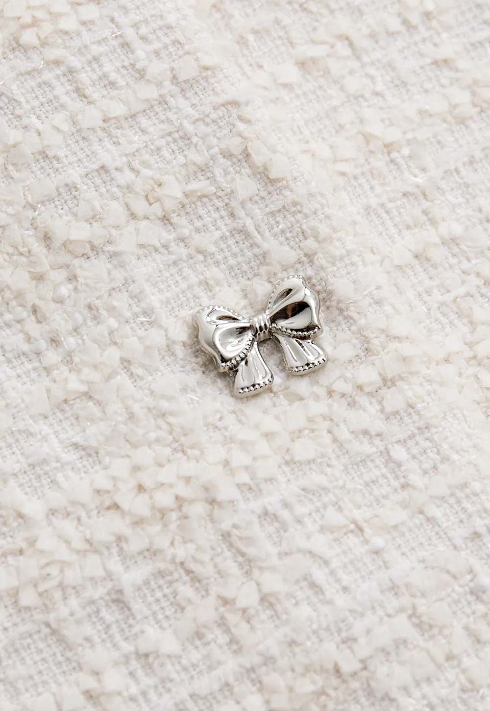 Women Elegant Tweed Skirt Suit Set with Crop Jacket