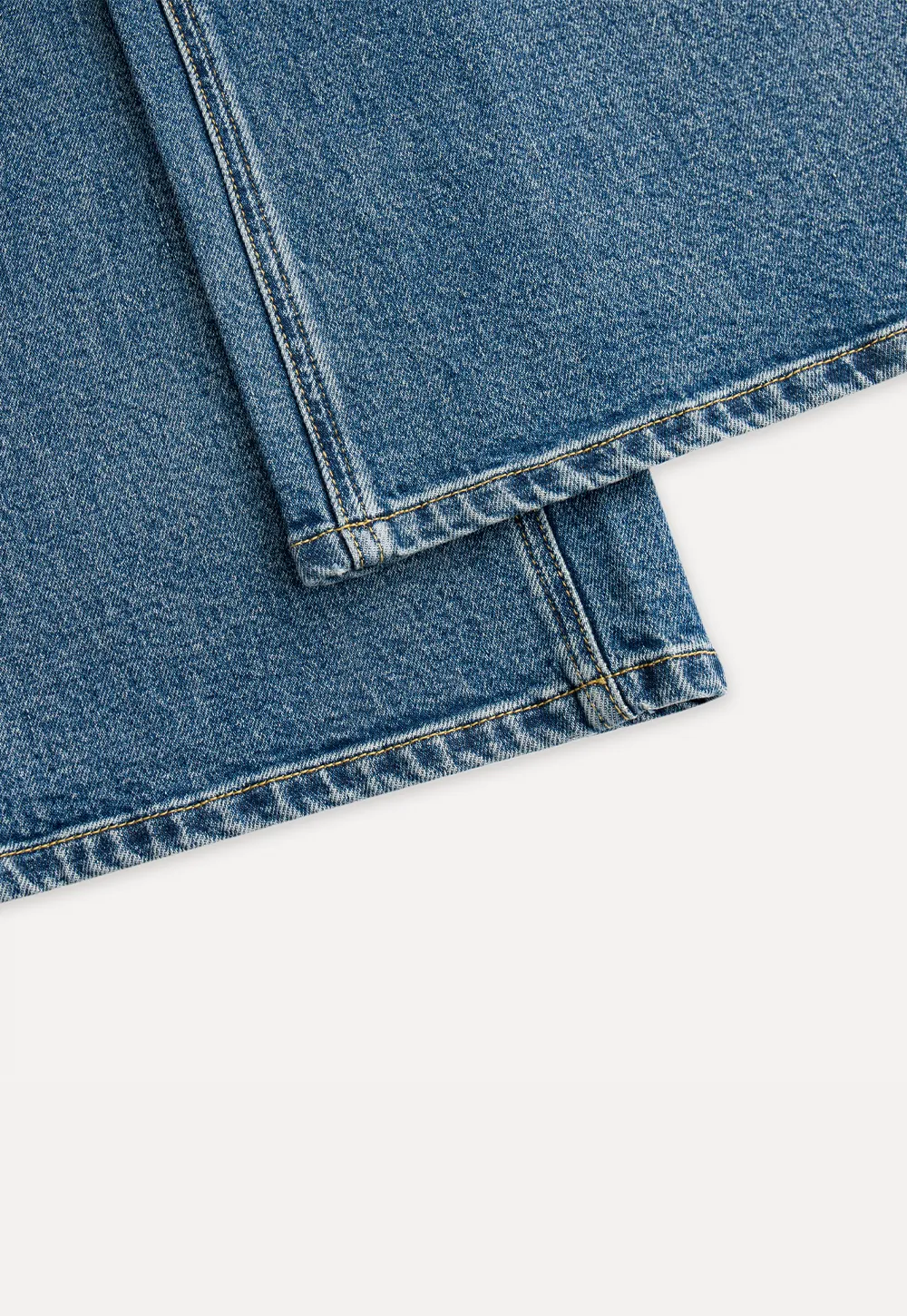 Vintage Wash Wide-Leg Jeans