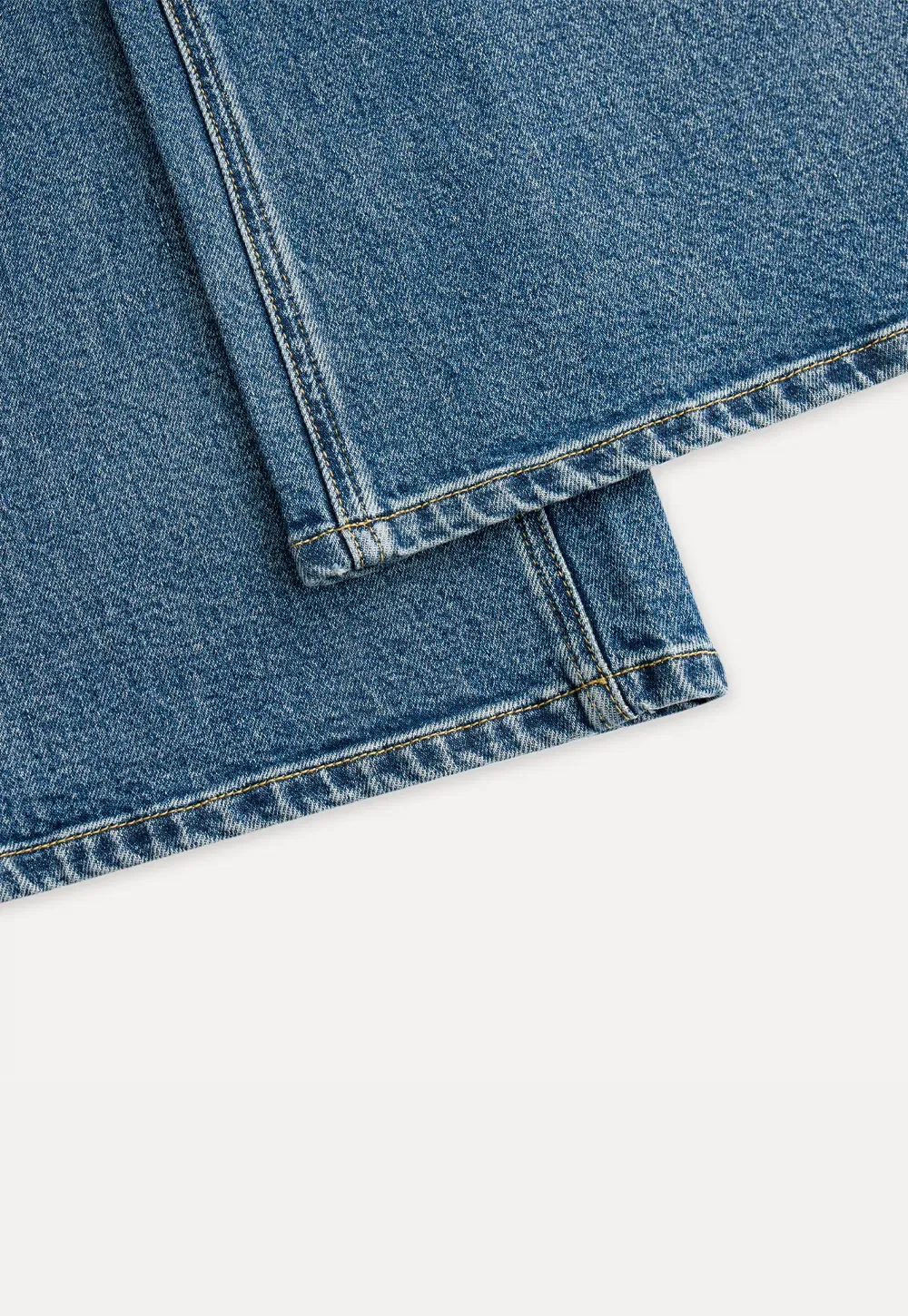 Vintage Wash Wide-Leg Jeans