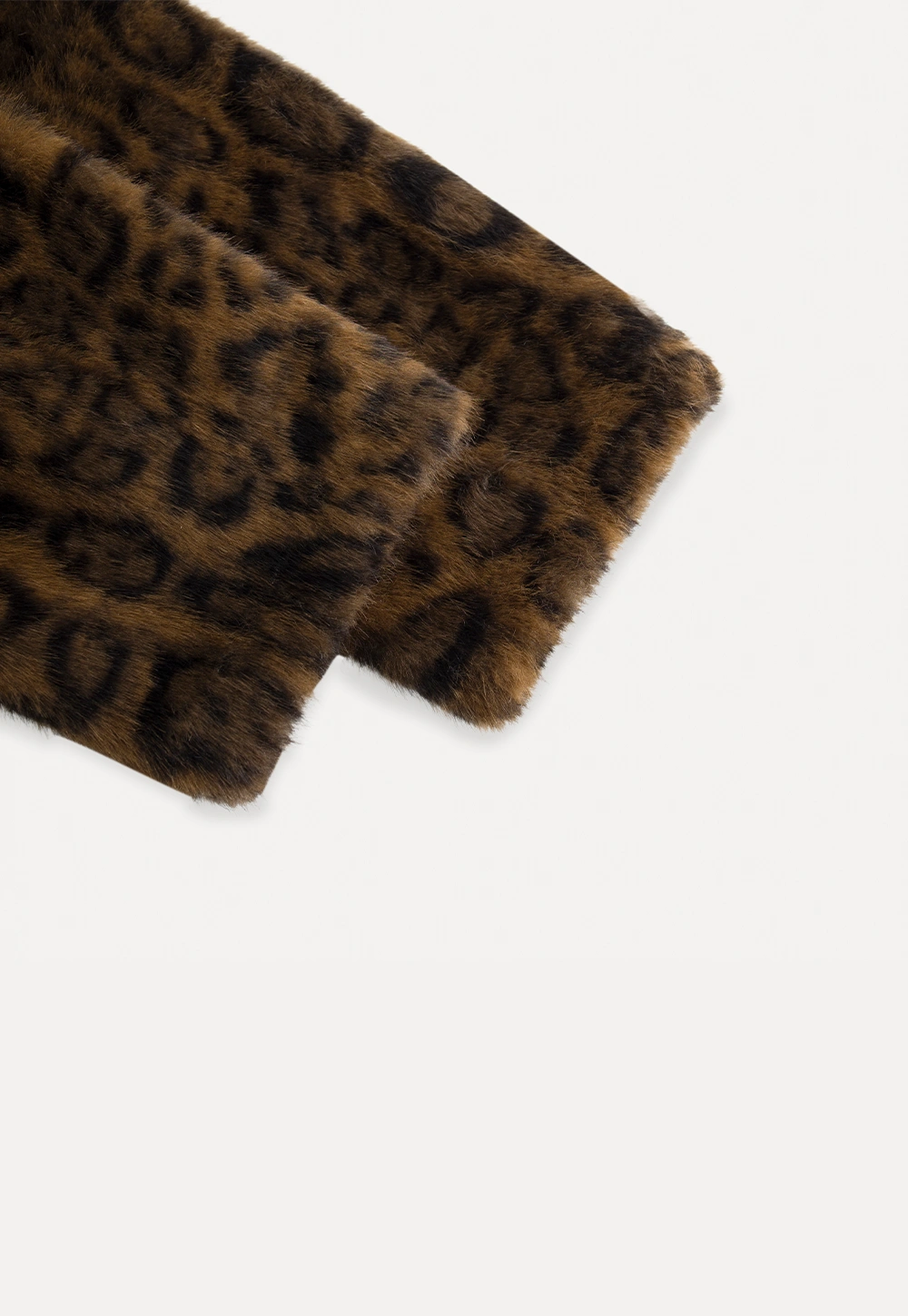 Vintage Faux Fur Leopard Jacket Women