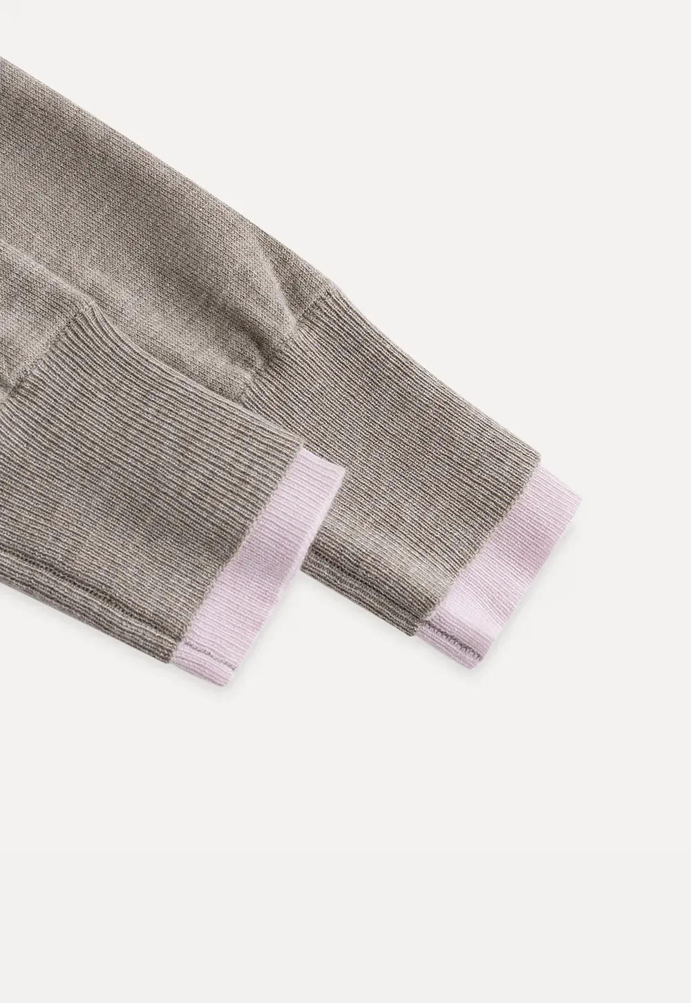 Contrast Collar Knit Top