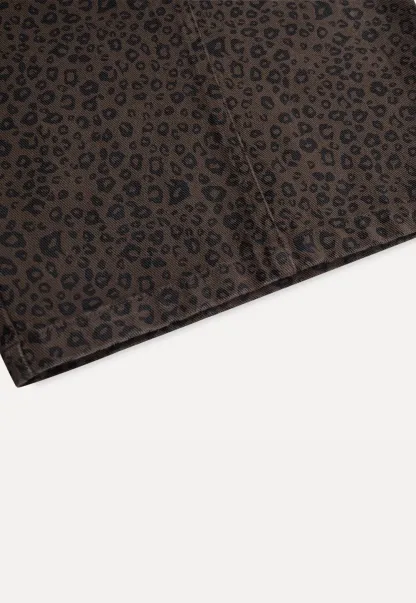 Leopard Print Wide Leg Pants