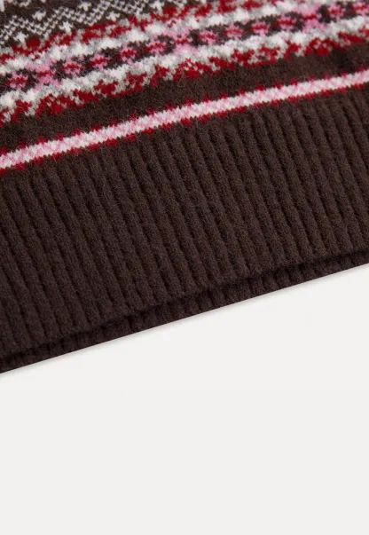 Preppy Bow Pattern V Neck Knit Sweater Vest