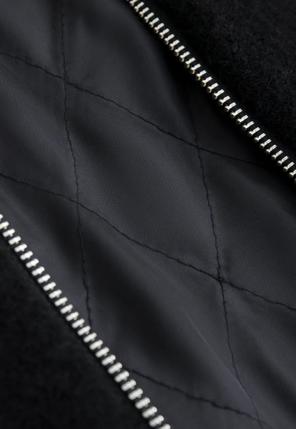 Women Faux Fur Collar Zip Up Short Jacket