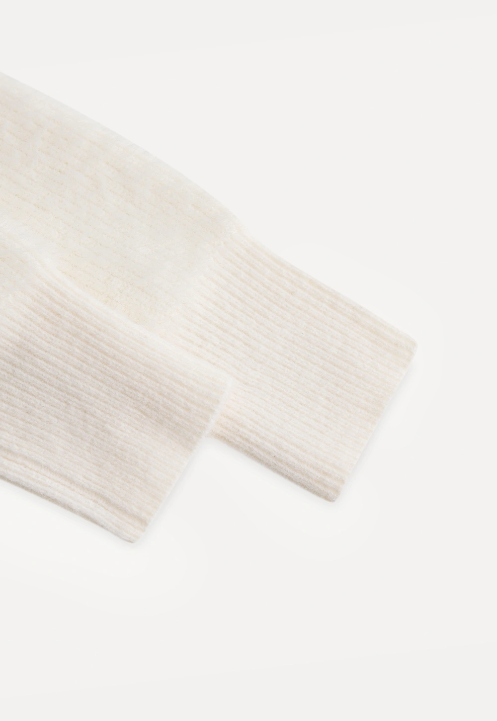 Cozy White Turtleneck Sweater Women Fuzzy Knit Top