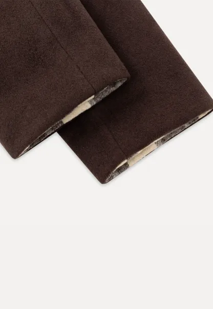 Women Winter Wool Coat Hooded Duffle Outerwear