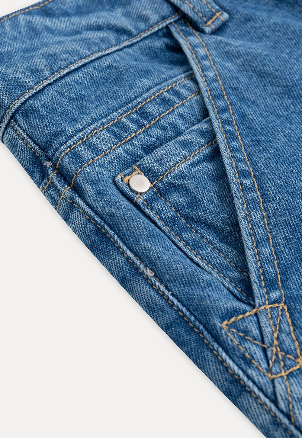 Vintage Blue Wide Leg Jeans Women Casual Style