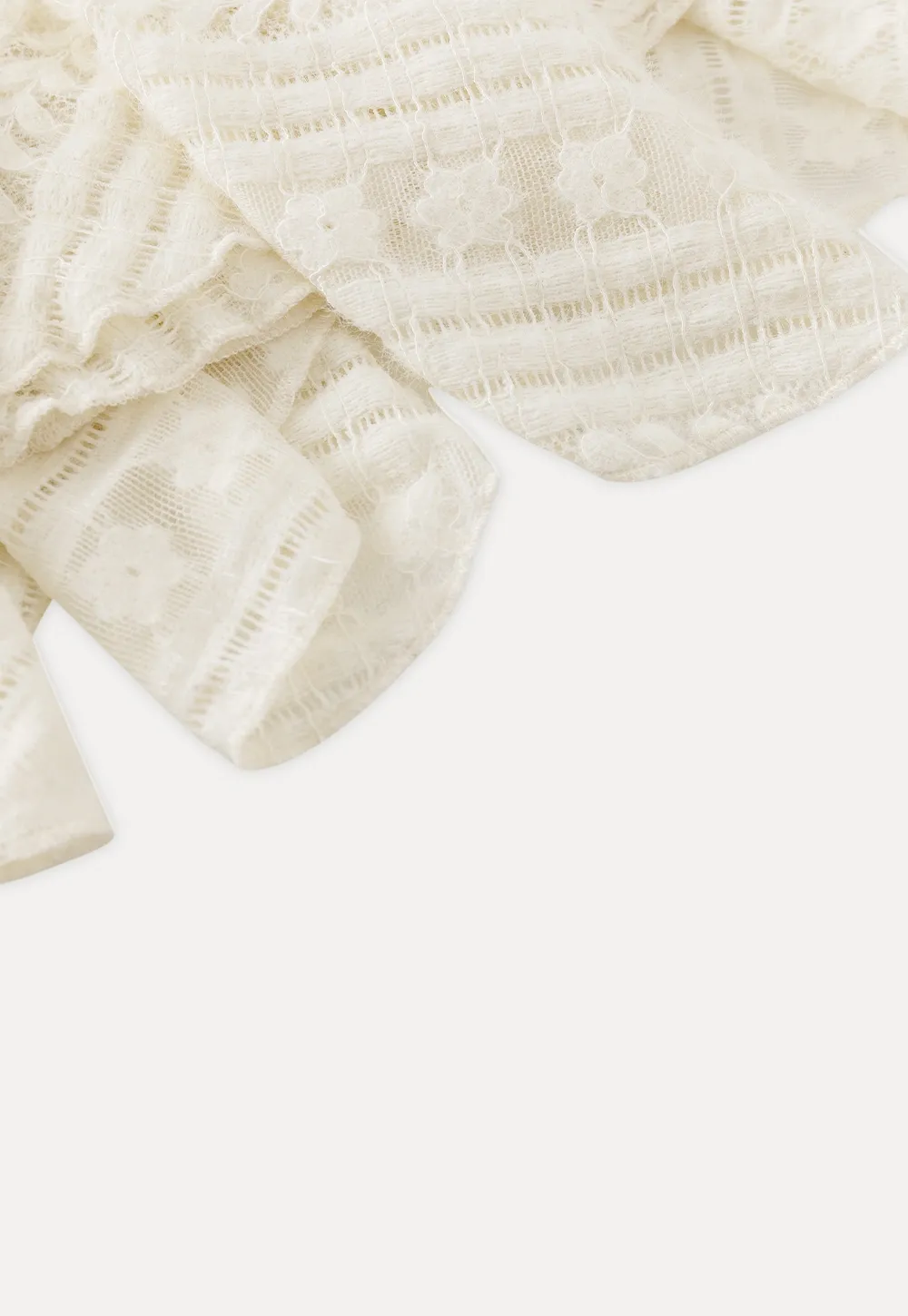 Lace Layered Ruffle Skirt Women Vintage