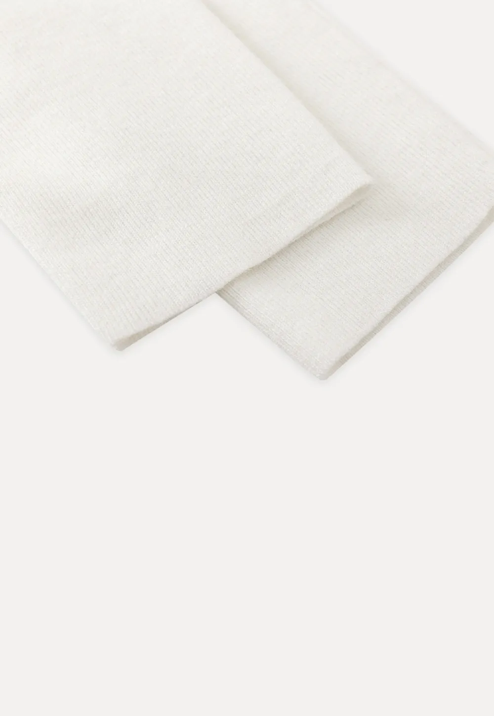 Casual White Long Sleeve Sweater with V-Neck