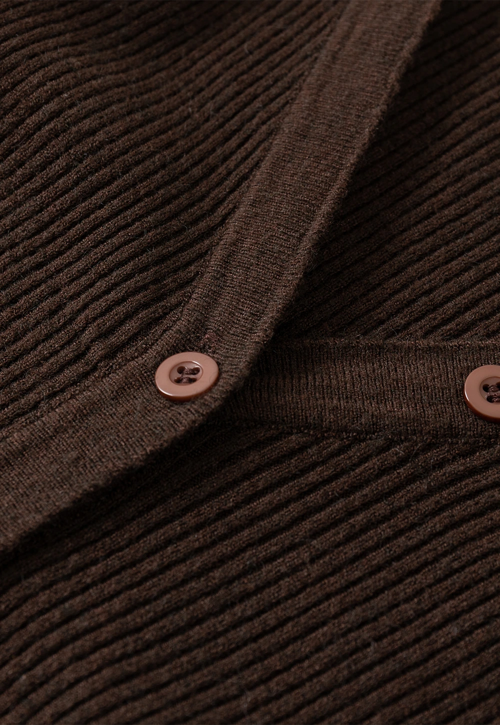 Womens Ribbed Long Sleeve V-Neck Button Top