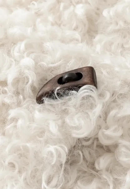 Faux Shearling Toggle Jacket