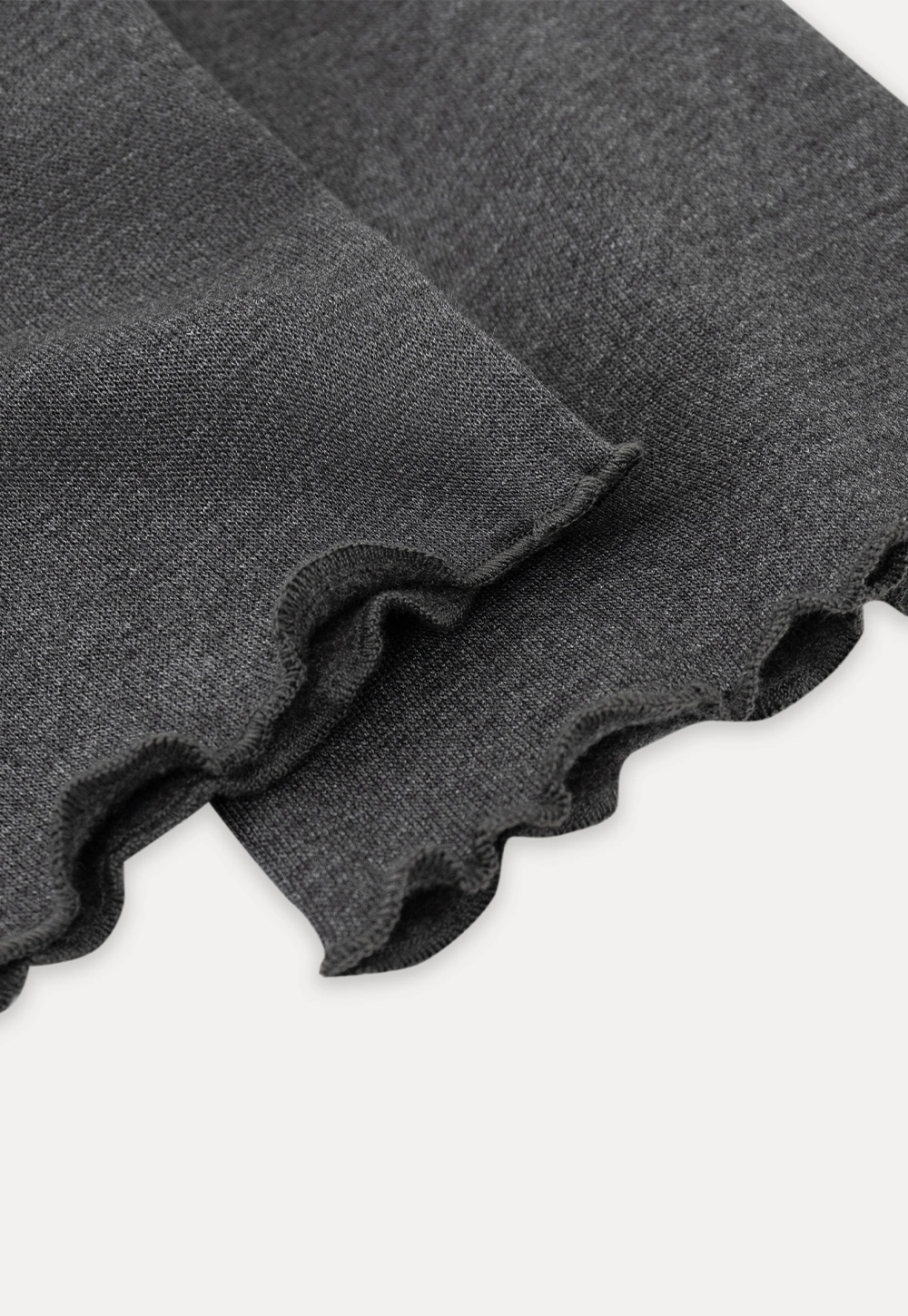 Women Gray Knot Detail Long Sleeve Top