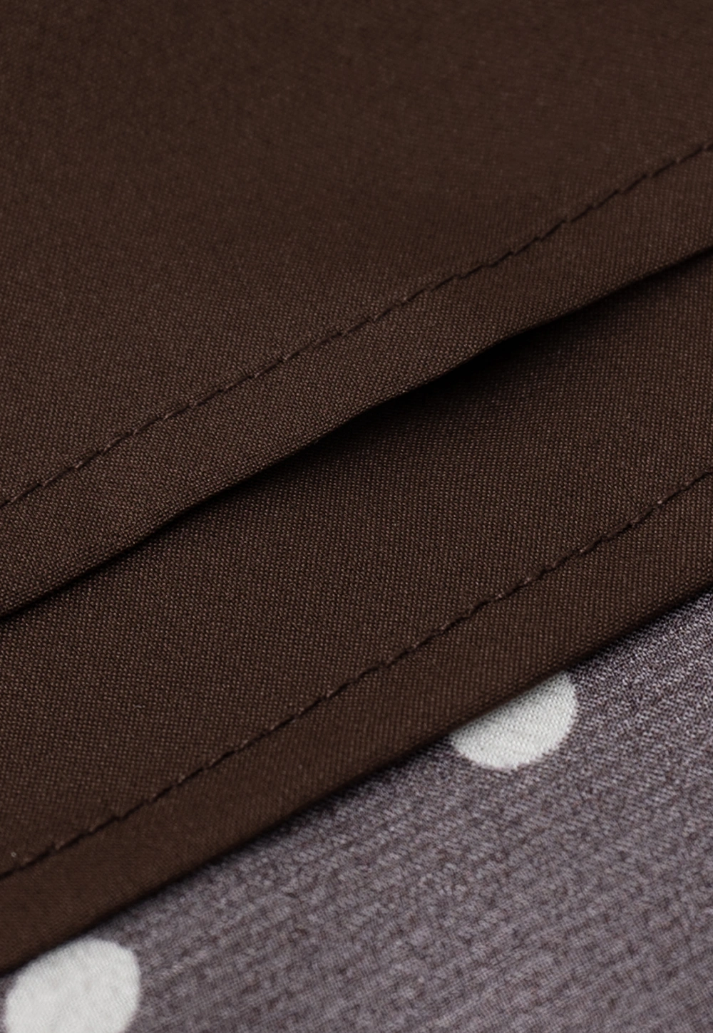 Women Brown Polka Dot Tiered Skirt