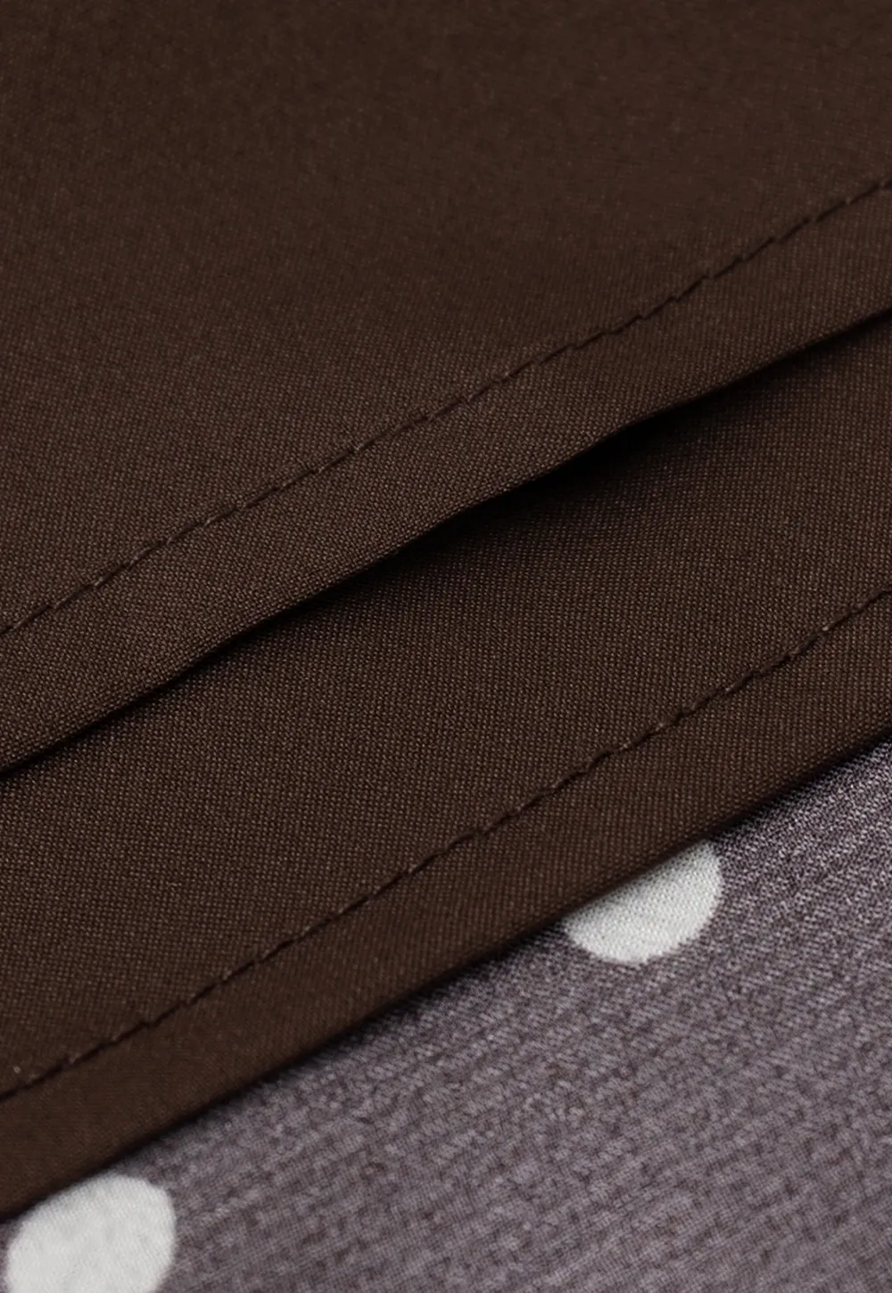 Women Brown Polka Dot Tiered Skirt