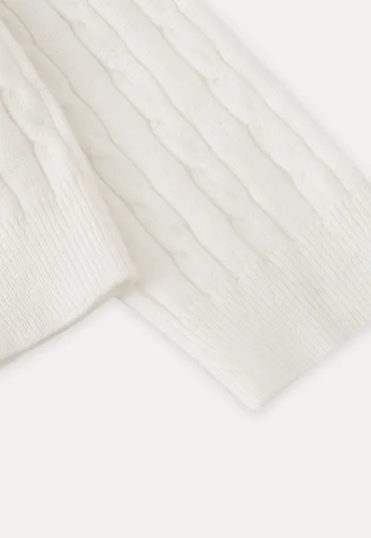 Soft Long Sleeve Cable Knit Top for Casual Wear