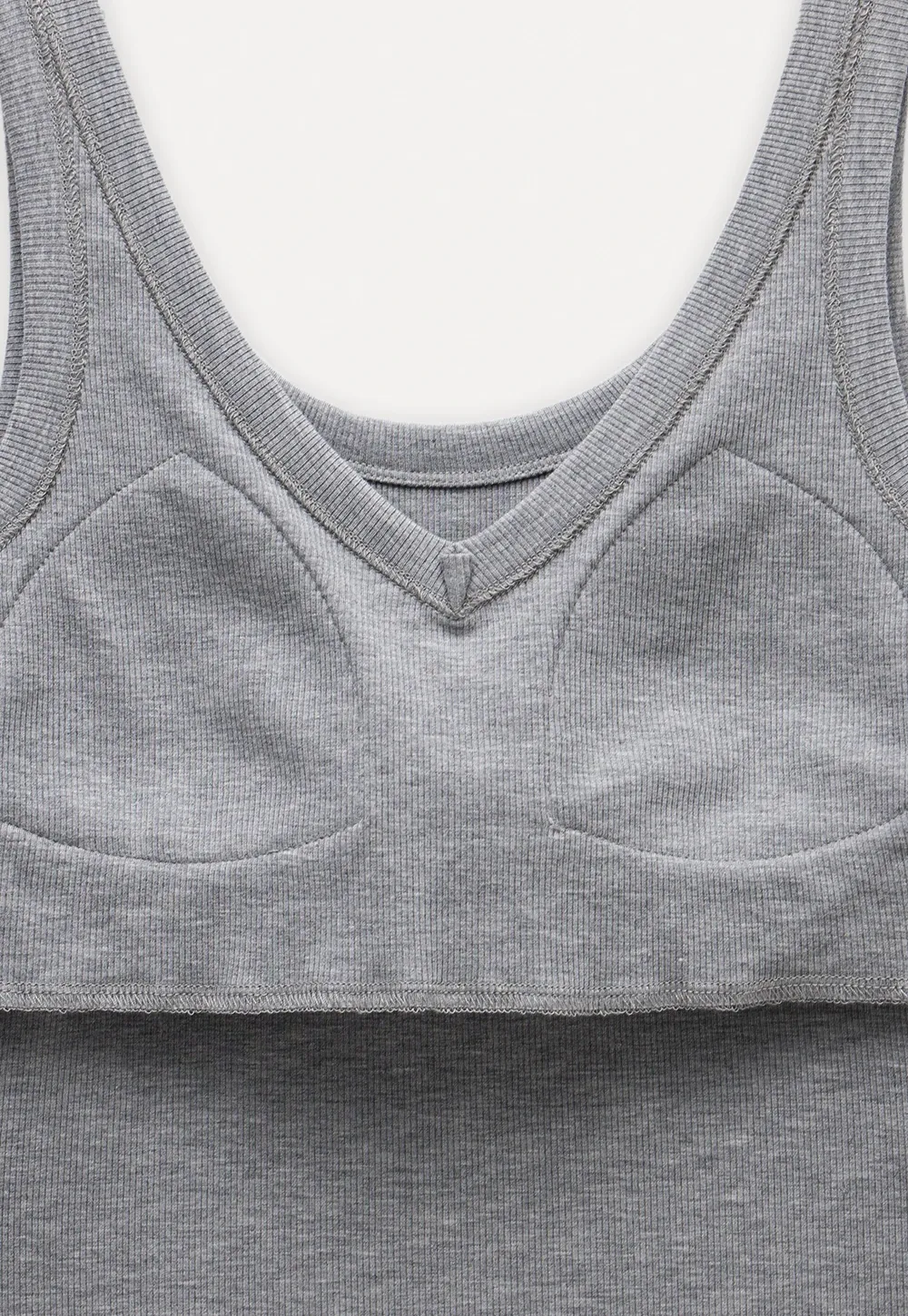 Women’s V-Neck Ribbed Knit Tank Top Sleeveless Basic Cami