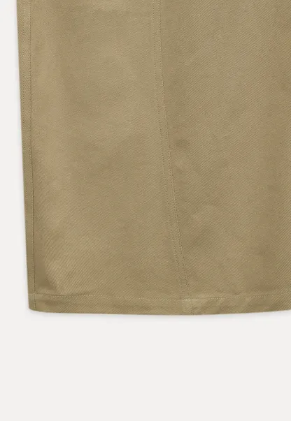 Wide-Leg Trousers with Braided Drawstring Detail