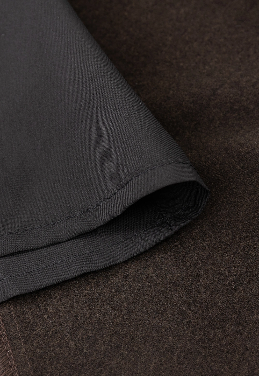 A-Line Brown Skirt with Ruffled Bottom for Women