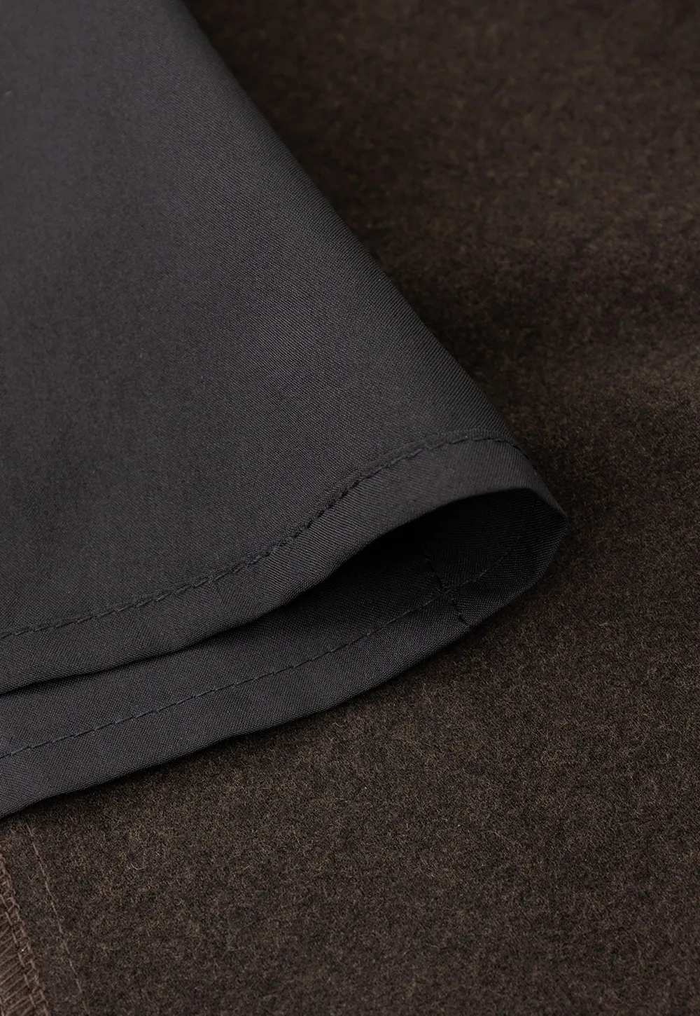 A-Line Brown Skirt with Ruffled Bottom for Women