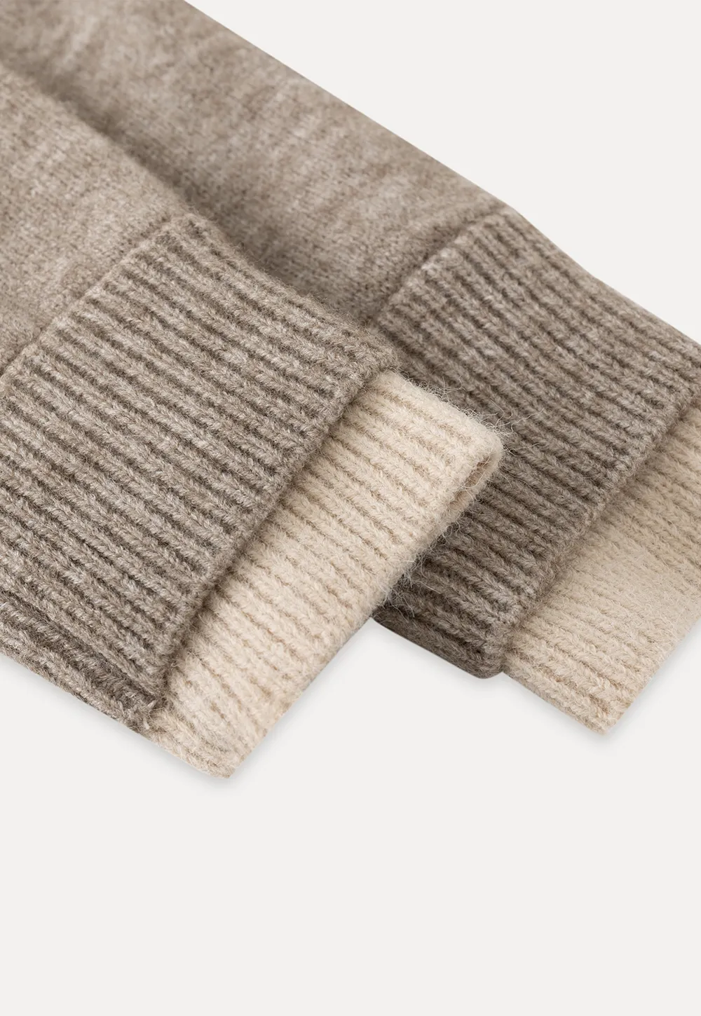 Contrast Trim Button-Up Knit Cardigan